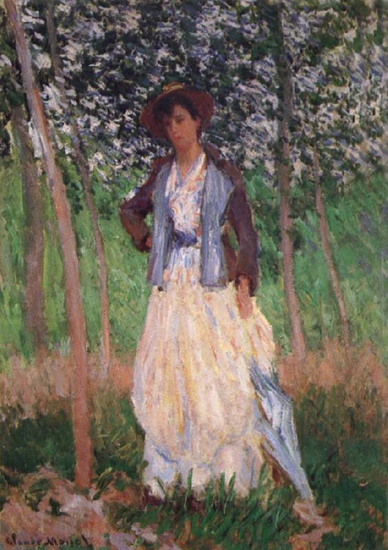 Claude Monet Taking a Walk oil painting image